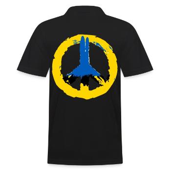 Ukraine Paix - Polo Homme - noir - Dos - Kai (181cm)
