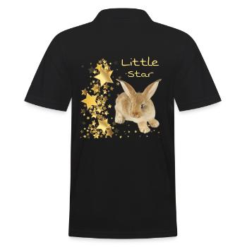 Bunny Shirt - Motiv Petite Etoile - Polo Homme - noir - Dos - Kai (181cm)