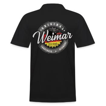 Original Germany Thuringia Weimar Thuringian Forest - Men's Polo Shirt - black - Back - Kai (181cm)