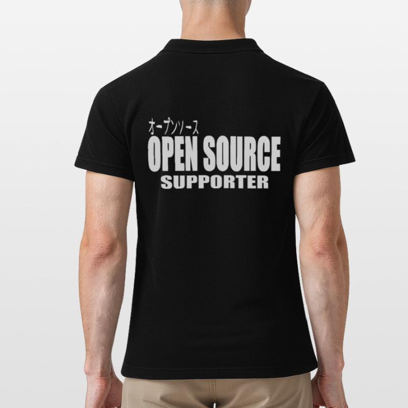 LUZILLION CODER COUTURE, OPEN SOURCE SUPPORTER Männer Poloshirt