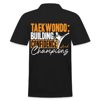 Arts Martiaux Karaté Tae Kwon Do Taekwondo Parent - Polo Homme - noir - Dos - Kai (181cm)