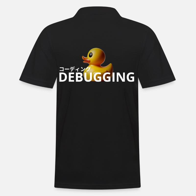LUZILLION CODER COUTURE, DÉBOGAGE DE RUBBER DUCK - Polo Homme - noir
