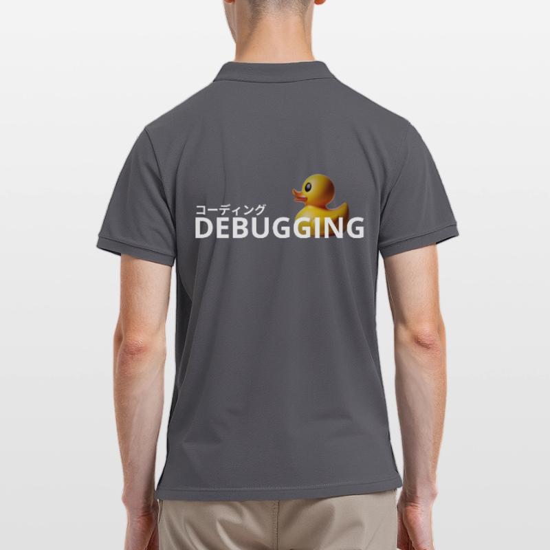 LUZILLION CODER COUTURE, RUBBER DUCK DEBUGGING Männer Poloshirt