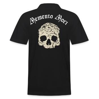 Gothic Skull - Men's Polo Shirt - black - Back - Kai (181cm)