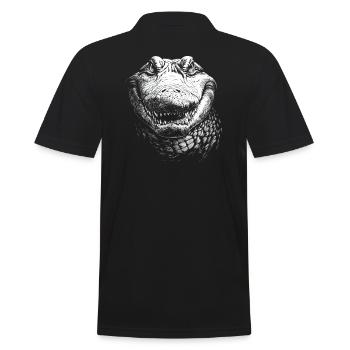 Alligator Portrait Prédateur Animaux Animal - Polo Homme - noir - Dos - Kai (181cm)