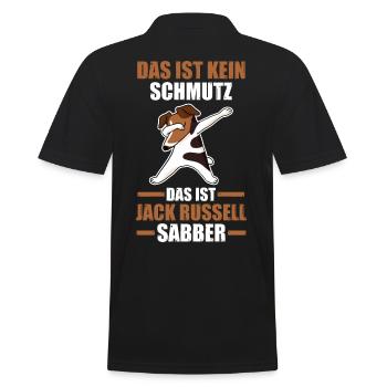 Hund Jack Russell - Männer Poloshirt - Schwarz - Hinten - Kai (181cm)