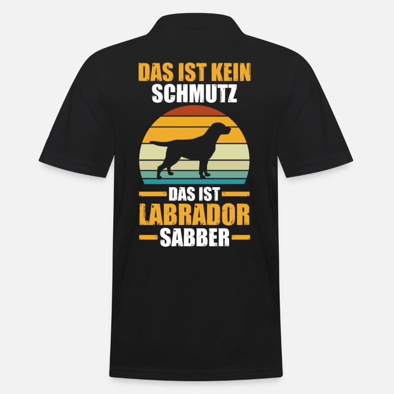 Hund Labrador - Männer Poloshirt - Schwarz