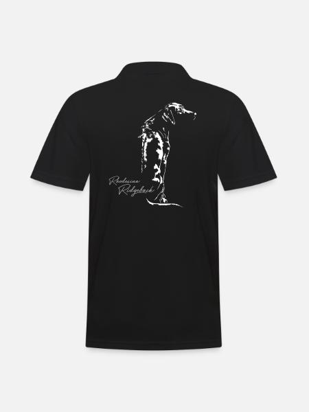 RHODESIAN RIDGEBACK RR Hundemotiv Wilsigns Hunde - Männer Poloshirt - Schwarz