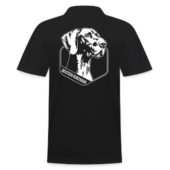 Deutsch Kurzhaar Jagdhunde Portait Hund Wilsigns - Männer Poloshirt - Schwarz - Hinten - Kai (181cm)