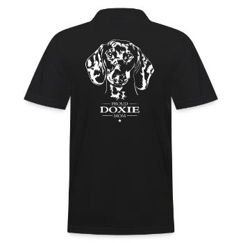 Doxie Mom Hunde Hund Dachshund Dackel Wilsigns - Männer Poloshirt - Schwarz - Hinten - Kai (181cm)