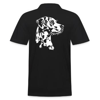 Portrait Dalmatien Chien Chien Wilsigns - Polo Homme - noir - Dos - Kai (181cm)