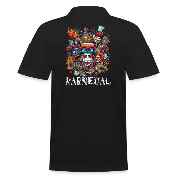 Alaaf, Kostüm, Party, shirt Kunst Kölner Karneval - Männer Poloshirt - Schwarz - Hinten - Kai (181cm)