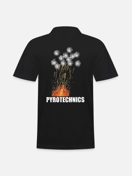 Pyrotechnics - Men's Polo Shirt - black