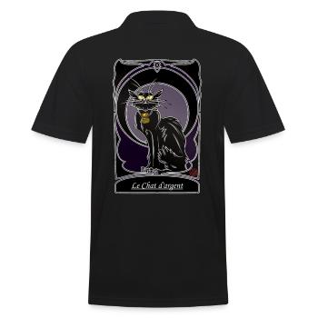 Chat d'argent folklore Bretagne Gascogne Provence - Polo Homme - noir - Dos - Kai (181cm)