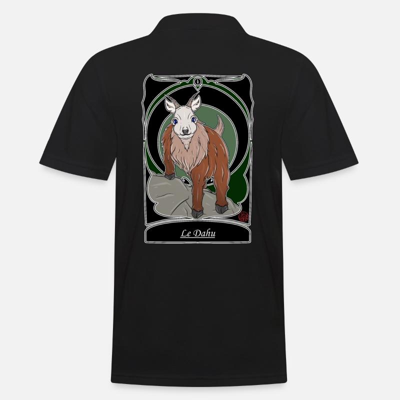 Le Dahu - folklore francais - Polo Homme - noir