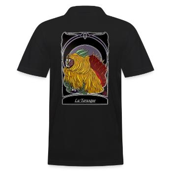 La Tarasque - folklore Provence Tarascon - Men's Polo Shirt - black - Back - Kai (181cm)