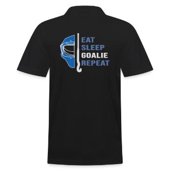 Joueur de hockey sur gazon Joueur de hockey « Hockey Goalie » But de hockey - Polo Homme - noir - Dos - Kai (181cm)