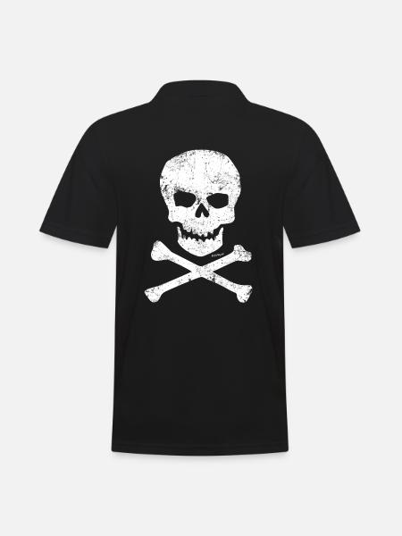 Skulls and bones - Men's Polo Shirt - black