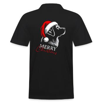Labrador Retriever Joyeux Noël, Tête De Chien - Polo Homme - noir - Dos - Kai (181cm)