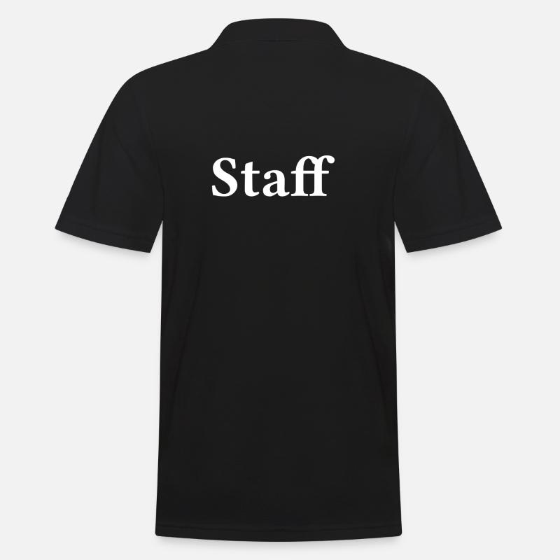 Staff - Männer Poloshirt - Schwarz