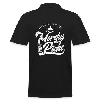 Pêche Mordus de la pêche Humour pêcheur - Polo Homme - noir - Dos - Kai (181cm)