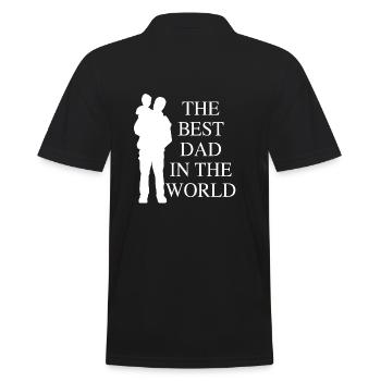 Le meilleur papa du MONDE - Idée cadeau - Polo Homme - noir - Dos - Kai (181cm)
