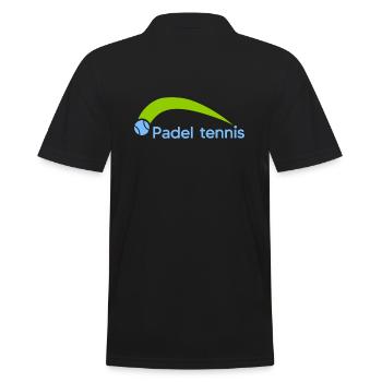 PADEL TENNIS PADEL PLAYER Padel Padel Ball - Men's Polo Shirt - black - Back - Kai (181cm)