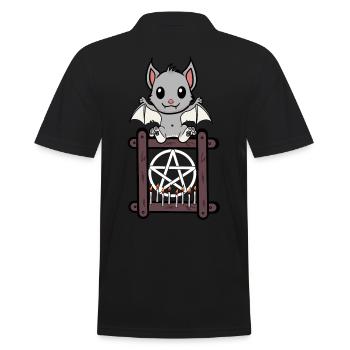 Halloween Bat Witching Hour Horreur - Polo Homme - noir - Dos - Kai (181cm)