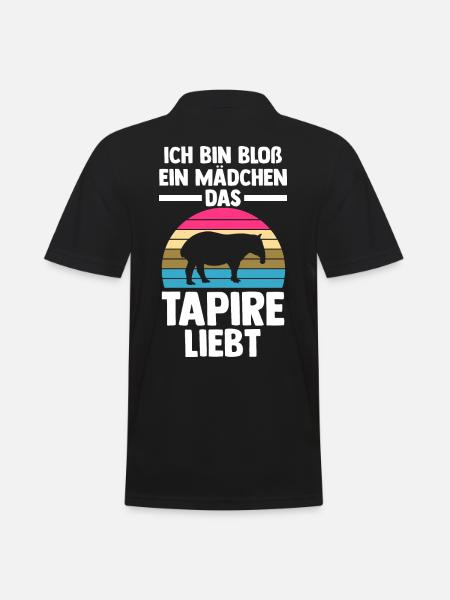 Tapir - Männer Poloshirt - Schwarz