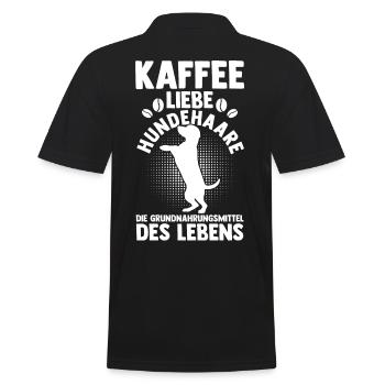 Café Chien Propriétaire Chien Propriétaire Chien Motif H - Polo Homme - noir - Dos - Kai (181cm)