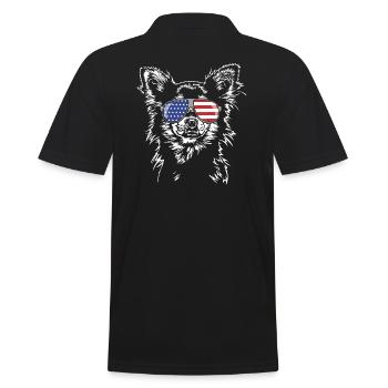 CHIHUAHUA America Flag Lunettes de soleil Chien Wilsigns - Polo Homme - noir - Dos - Kai (181cm)