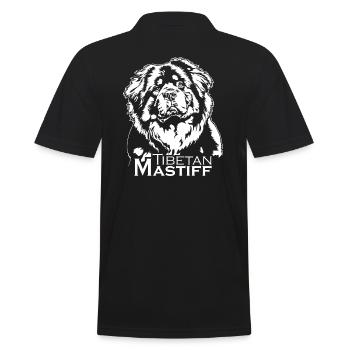Tibetan Mastiff Portrait Hund Hunde Wilsigns - Männer Poloshirt - Schwarz - Hinten - Kai (181cm)