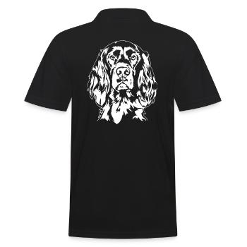 Irish Setter Hound Hunting Dogs Dogs Wilsigns - Men's Polo Shirt - black - Back - Kai (181cm)