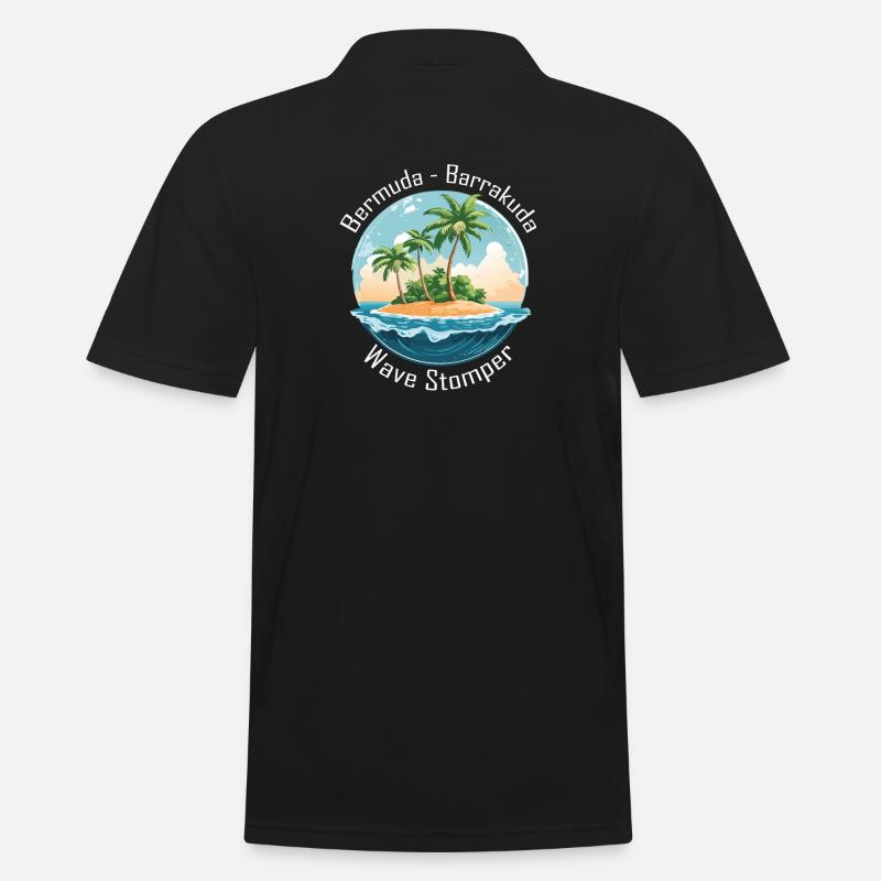 Barracuda des Bermudes - Polo Homme - noir