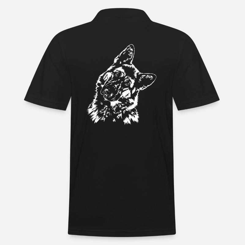 DEUTSCHER SCHÄFERHUND IGP Wilsigns Hunde Hund - Männer Poloshirt - Schwarz