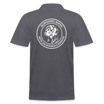 Slovensky Kopov Jagdgebrauchshund Jagdhund Hunde - Männer Poloshirt - Anthrazit - Hinten - Nico (186cm)