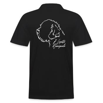 LAGOTTO ROMAGNOLO Profile Dogs Dog Wilsigns - Men's Polo Shirt - black - Back - Kai (181cm)