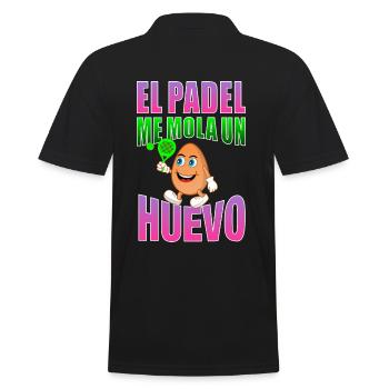 Le padel est un œuf frais - Polo Homme - noir - Dos - Kai (181cm)