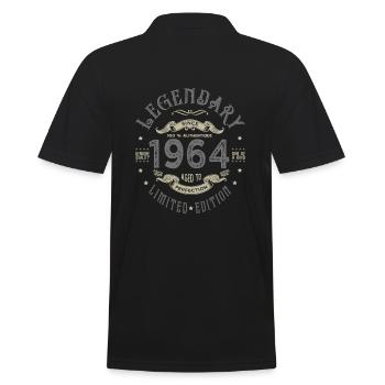 1964 Anniversaire legendary Né 1964 - Polo Homme - noir - Dos - Kai (181cm)