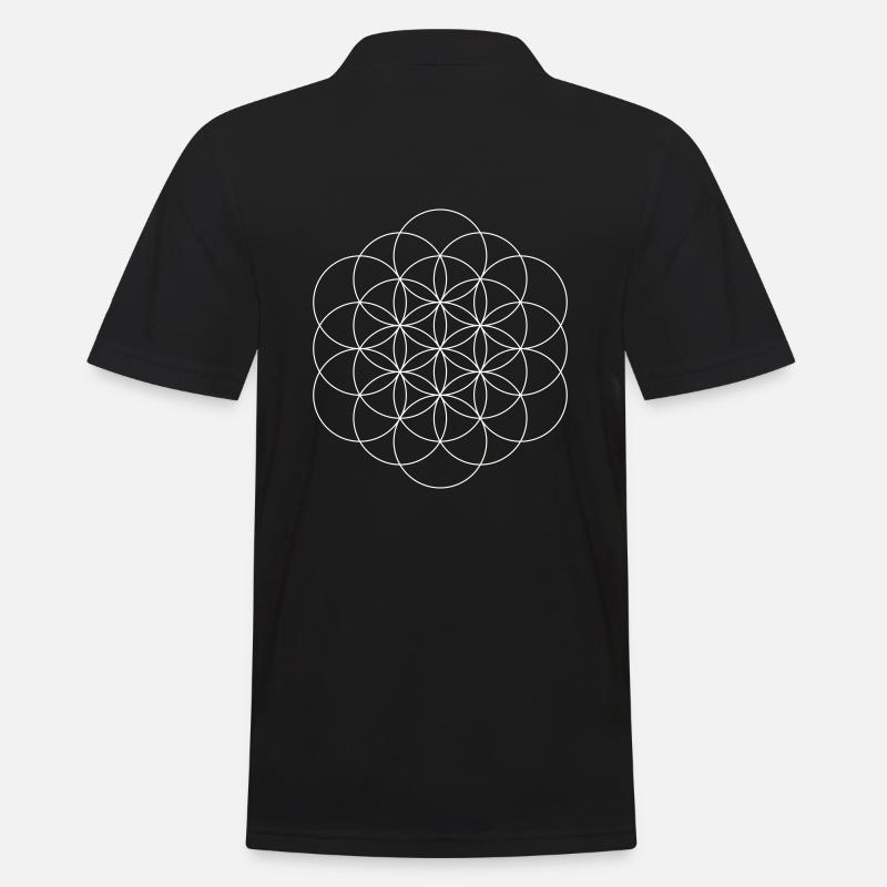 Fleur de Vie - Polo Homme - noir