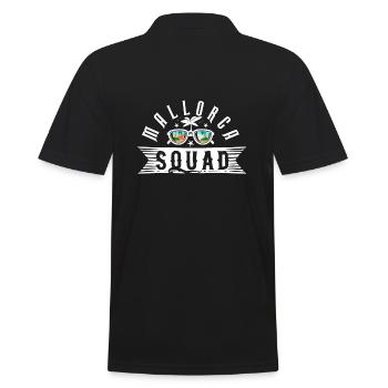 Mallorca Squad - Männer Poloshirt - Schwarz - Hinten - Kai (181cm)