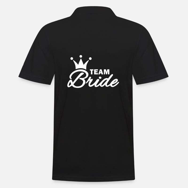 Team Bride - Männer Poloshirt - Schwarz