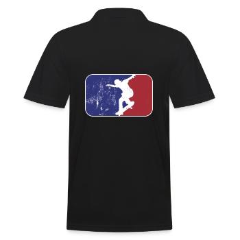 Logo du patineur - Polo Homme - noir - Dos - Kai (181cm)