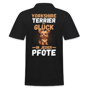 Chien Yorkshire Terrier - Polo Homme - noir - Dos - Kai (181cm)