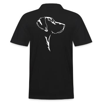 German Shorthair Hunting Dog Hunting Dogs Dog Wilsigns - Men's Polo Shirt - black - Back - Kai (181cm)