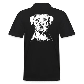 Dogue Argentin Portrait Chien Chien Wilsigns - Polo Homme - noir - Dos - Kai (181cm)