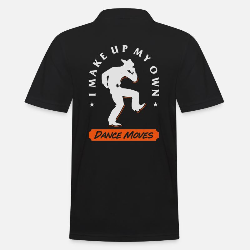 Make up dance move - Männer Poloshirt - Schwarz