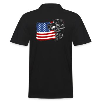 Gordon Setter Amérique Flag Dogs Wilsigns - Polo Homme - noir - Dos - Kai (181cm)