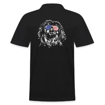 Beijing Amérique Flag Lunettes de soleil Chiens Wilsigns - Polo Homme - noir - Dos - Kai (181cm)