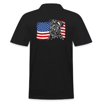 Drapeau irlandais du terrier terrier à poil doux - Polo Homme - noir - Dos - Kai (181cm)